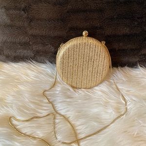 Nordstrom Gold Round Crossbody Bag